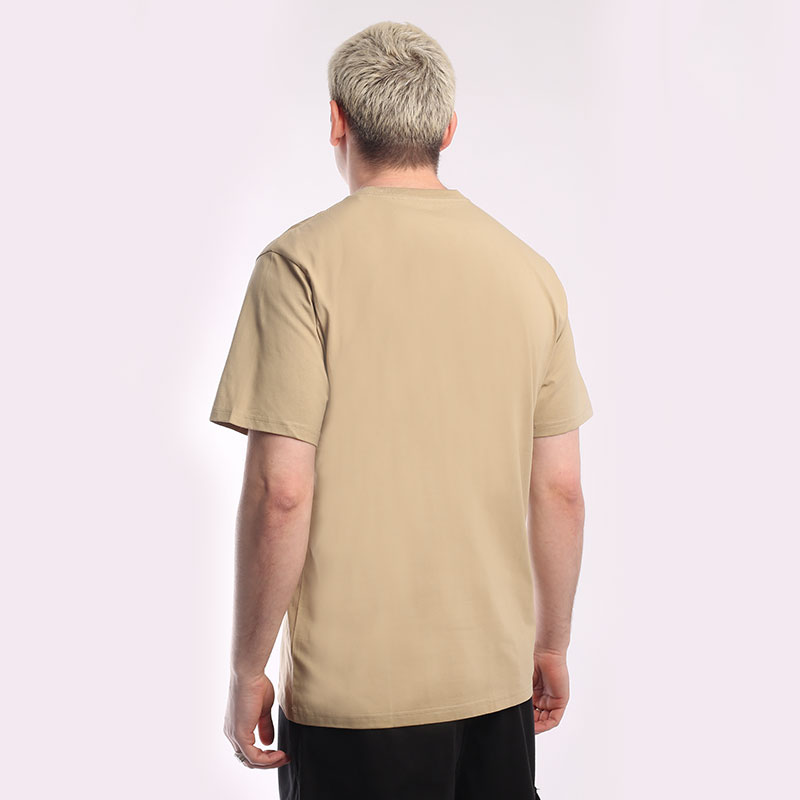 мужская бежевая футболка Carhartt WIP S/S Pocket T-Shirt I030434-ammonite - цена, описание, фото 3